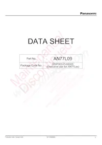 AN77L09M-E1 Datasheet Cover