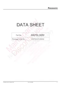 AN78L06ME1 Datasheet Cover