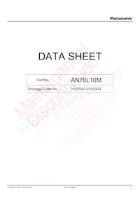 AN78L10ME1 Datasheet Cover