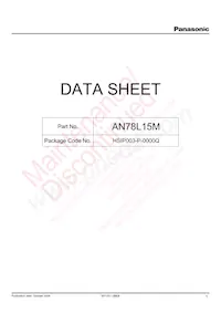 AN78L15ME1 Datasheet Cover