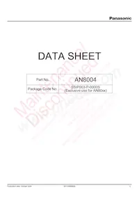 AN8004 Datasheet Cover