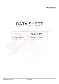 AN8004M-E1 Datasheet Cover