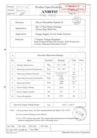 AN80T05 Datasheet Page 2