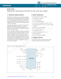 AS1339-BWLT Datasheet Cover
