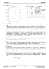BD3523HFN-TR Datasheet Page 2