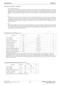 BD3523HFN-TR Datasheet Page 3