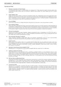 BD3540NUV-E2 Datasheet Pagina 19