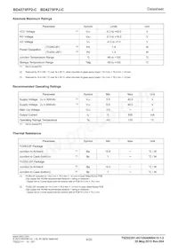 BD4275FP2-CE2 Datasheet Page 4