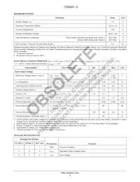 CS5201-3GT3 Datasheet Page 2
