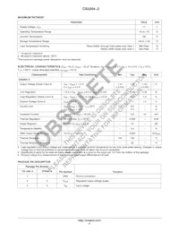 CS5204-2GT3 Datasheet Page 2