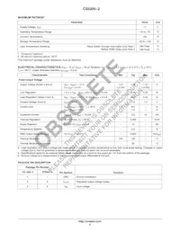 CS5205-2GT3 Datasheet Page 2