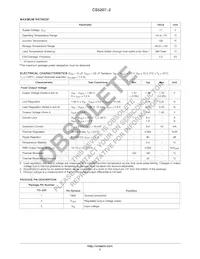 CS5207-2GT3 Datasheet Page 2