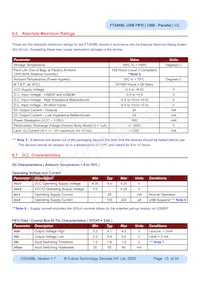FT245BL-TRAY數據表 頁面 13