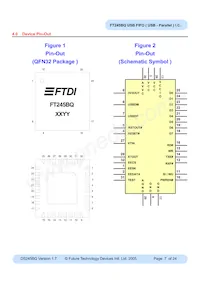 FT245BQ-REEL Datasheet Page 7