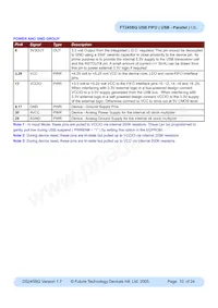 FT245BQ-REEL Datasheet Page 10