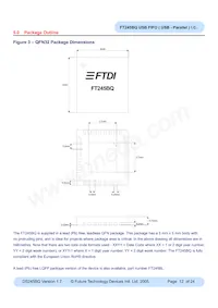 FT245BQ-REEL Datasheet Page 12