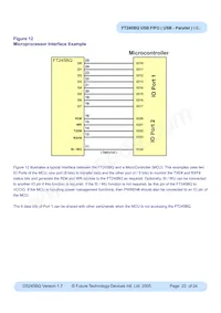 FT245BQ-REEL Datasheet Page 22