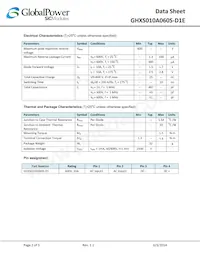 GHXS010A060S-D1E Datasheet Page 2
