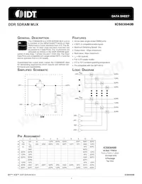 ICS83840BHLFT Datasheet Cover