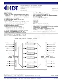 IDT72V51543L7-5BBI Datasheet Cover
