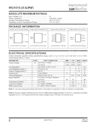 IRU1010-25CYTR Datasheet Page 2
