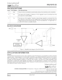 IRU1015-33CPTR Datasheet Page 3