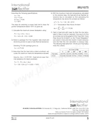 IRU1075CPTR Datasheet Page 5