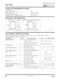 IRU1160CMTR Datasheet Page 2