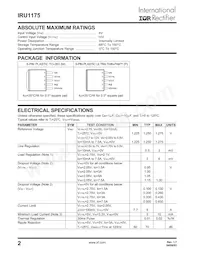 IRU1175CMTR Datenblatt Seite 2