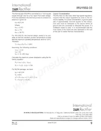 IRU1502-33CHTR Datasheet Page 9