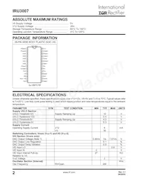 IRU3007CWTR Datasheet Page 2