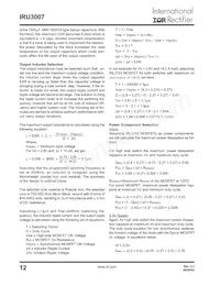 IRU3007CWTR Datasheet Page 12