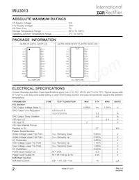 IRU3013CWTR Datasheet Page 2