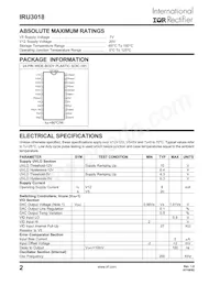 IRU3018CWTR Datasheet Page 2