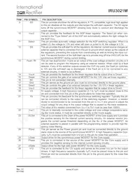 IRU3021MCWTR Datasheet Page 5