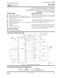 IRU3055CQTR Datenblatt Cover