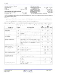 ISL9005IRRZ-T Datenblatt Seite 2