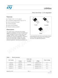 L4940D2T10-TR Datasheet Cover