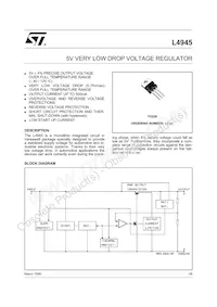 L4945 Datenblatt Cover