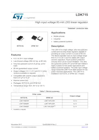 LDK715M50R Datasheet Cover