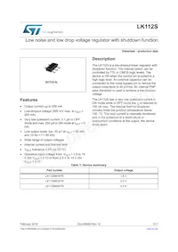 LK112SM80TR Datasheet Cover