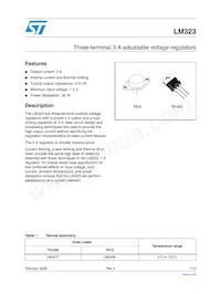 LM323T Datasheet Cover