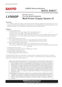 LV5680P-E Datasheet Cover