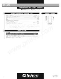 LX1670CD Datasheet Page 2