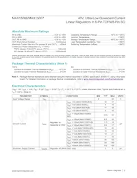 MAX15007AATT/V+T Datasheet Page 2