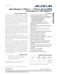 MAX17039GTN+T Datenblatt Cover