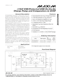 MAX3355EEUD+T Datasheet Cover