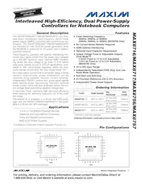 MAX8717ETI+TGC1 Datasheet Cover