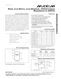 MAX8882EUTGG+ Datenblatt Cover