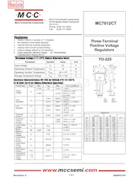MC7812CT-BP Datasheet Cover